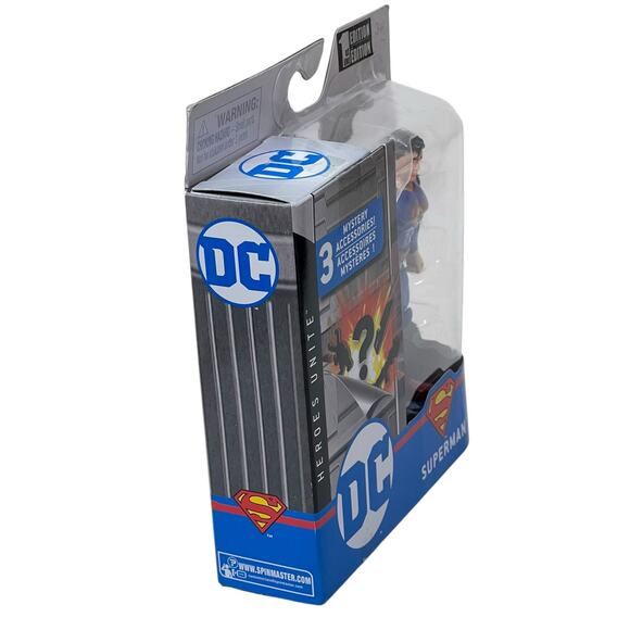 DC Heroes Unite 4" Superman Action Figure + 3 Mystery Accessories Spin Master - Picture 5 of 7